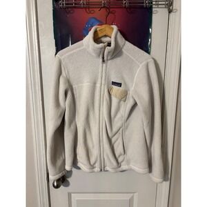 Patagonia R2 Regulator Fleece Jacket White Full Zip Polartec Womens Medium